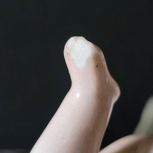 Antique Pin Dish Baby Swimming German Bisque Circa 1900, Antique Trinket Dish - Picture 10 of 10